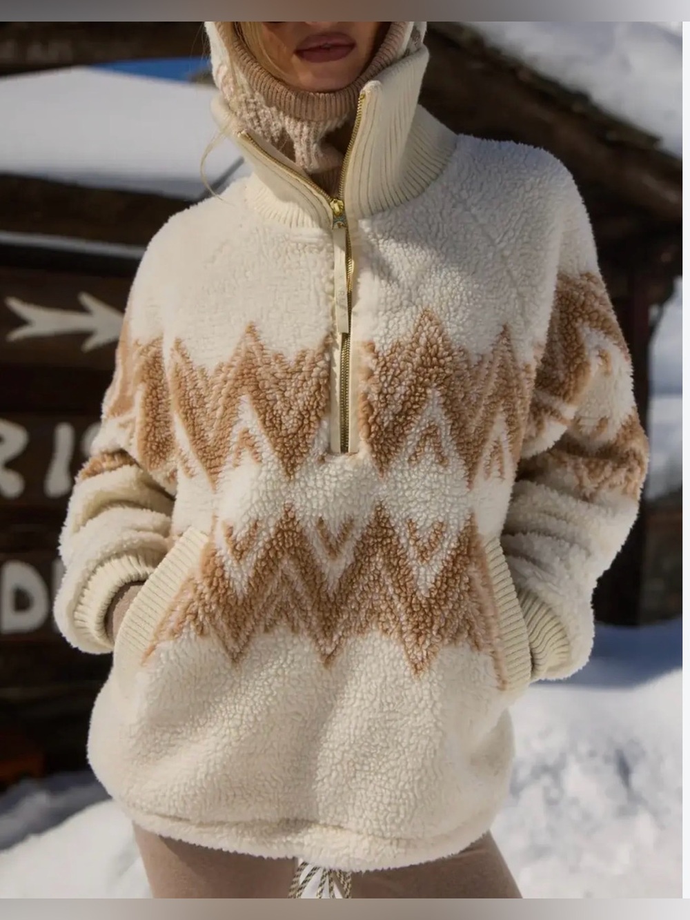 Varley Hendrik Half-Zip Sherpa